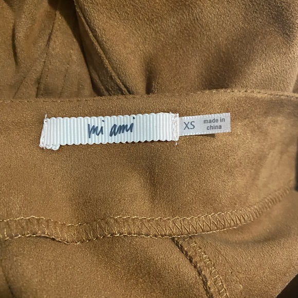 Francesca Boutique Brown Suede Skirt Sz XS - Picture 3 of 3